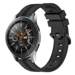 สายรัดนาฬิกาซิลิโคนลายเส้นเว้าขนาด 22 มม. สำหรับ Samsung Galaxy Watch3 ขนาด 45 มม., สำหรับ Samsung Galaxy Watch ขนาด 46 มม., สำหรับ Samsung Gear S3 Classic, สำหรับ Samsung Gear S3 Frontier
