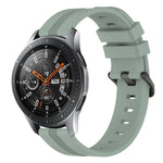 สายรัดนาฬิกาซิลิโคนลายเส้นเว้าขนาด 22 มม. สำหรับ Samsung Galaxy Watch3 ขนาด 45 มม., สำหรับ Samsung Galaxy Watch ขนาด 46 มม., สำหรับ Samsung Gear S3 Classic, สำหรับ Samsung Gear S3 Frontier