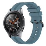 สายรัดนาฬิกาซิลิโคนลายเส้นเว้าขนาด 22 มม. สำหรับ Samsung Galaxy Watch3 ขนาด 45 มม., สำหรับ Samsung Galaxy Watch ขนาด 46 มม., สำหรับ Samsung Gear S3 Classic, สำหรับ Samsung Gear S3 Frontier