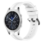 สายรัดนาฬิกาซิลิโคนลายเส้นเว้าขนาด 22 มม. สำหรับ Samsung Galaxy Watch3 ขนาด 45 มม., สำหรับ Samsung Galaxy Watch ขนาด 46 มม., สำหรับ Samsung Gear S3 Classic, สำหรับ Samsung Gear S3 Frontier