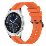 สายรัดนาฬิกาซิลิโคนลายเส้นเว้าขนาด 22 มม. สำหรับ Samsung Galaxy Watch3 ขนาด 45 มม., สำหรับ Samsung Galaxy Watch ขนาด 46 มม., สำหรับ Samsung Gear S3 Classic, สำหรับ Samsung Gear S3 Frontier
