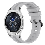 สายรัดนาฬิกาซิลิโคนลายเส้นเว้าขนาด 22 มม. สำหรับ Samsung Galaxy Watch3 ขนาด 45 มม., สำหรับ Samsung Galaxy Watch ขนาด 46 มม., สำหรับ Samsung Gear S3 Classic, สำหรับ Samsung Gear S3 Frontier