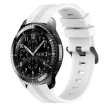 สายรัดนาฬิกาซิลิโคนลายเส้นเว้าขนาด 22 มม. สำหรับ Samsung Galaxy Watch3 ขนาด 45 มม., สำหรับ Samsung Galaxy Watch ขนาด 46 มม., สำหรับ Samsung Gear S3 Classic, สำหรับ Samsung Gear S3 Frontier