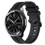 สายรัดนาฬิกาซิลิโคนลายเส้นเว้าขนาด 22 มม. สำหรับ Samsung Galaxy Watch3 ขนาด 45 มม., สำหรับ Samsung Galaxy Watch ขนาด 46 มม., สำหรับ Samsung Gear S3 Classic, สำหรับ Samsung Gear S3 Frontier