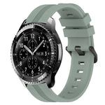 สายรัดนาฬิกาซิลิโคนลายเส้นเว้าขนาด 22 มม. สำหรับ Samsung Galaxy Watch3 ขนาด 45 มม., สำหรับ Samsung Galaxy Watch ขนาด 46 มม., สำหรับ Samsung Gear S3 Classic, สำหรับ Samsung Gear S3 Frontier