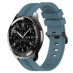สายรัดนาฬิกาซิลิโคนลายเส้นเว้าขนาด 22 มม. สำหรับ Samsung Galaxy Watch3 ขนาด 45 มม., สำหรับ Samsung Galaxy Watch ขนาด 46 มม., สำหรับ Samsung Gear S3 Classic, สำหรับ Samsung Gear S3 Frontier