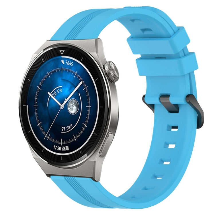 22mm Concave Striped Slicone Watch Band, For Huawei Watch GT3 Pro 46mm, For Huawei Watch Buds, For Huawei Watch 3 Pro New, For Huawei Watch GT3 46mm