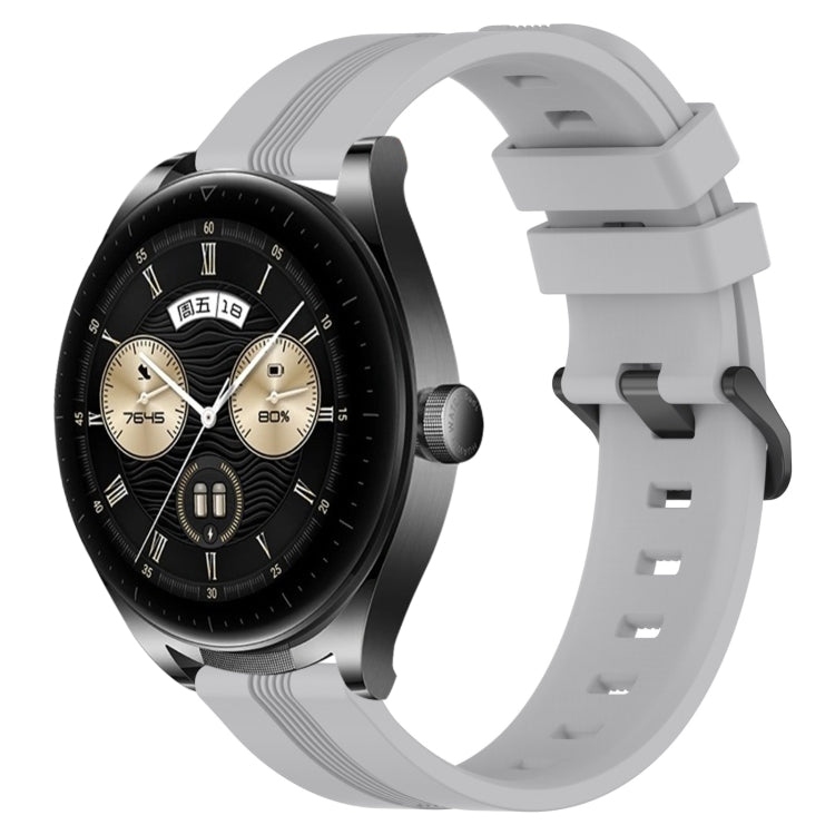 22mm Concave Striped Slicone Watch Band, For Huawei Watch GT3 Pro 46mm, For Huawei Watch Buds, For Huawei Watch 3 Pro New, For Huawei Watch GT3 46mm