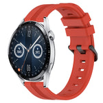 22mm Concave Striped Slicone Watch Band, For Huawei Watch GT3 Pro 46mm, For Huawei Watch Buds, For Huawei Watch 3 Pro New, For Huawei Watch GT3 46mm
