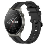 22mm Concave Striped Slicone Watch Band, For Huawei Watch GT Runner, For Huawei Watch 3, For Huawei Watch 3 Pro, For Huawei GT2 Pro