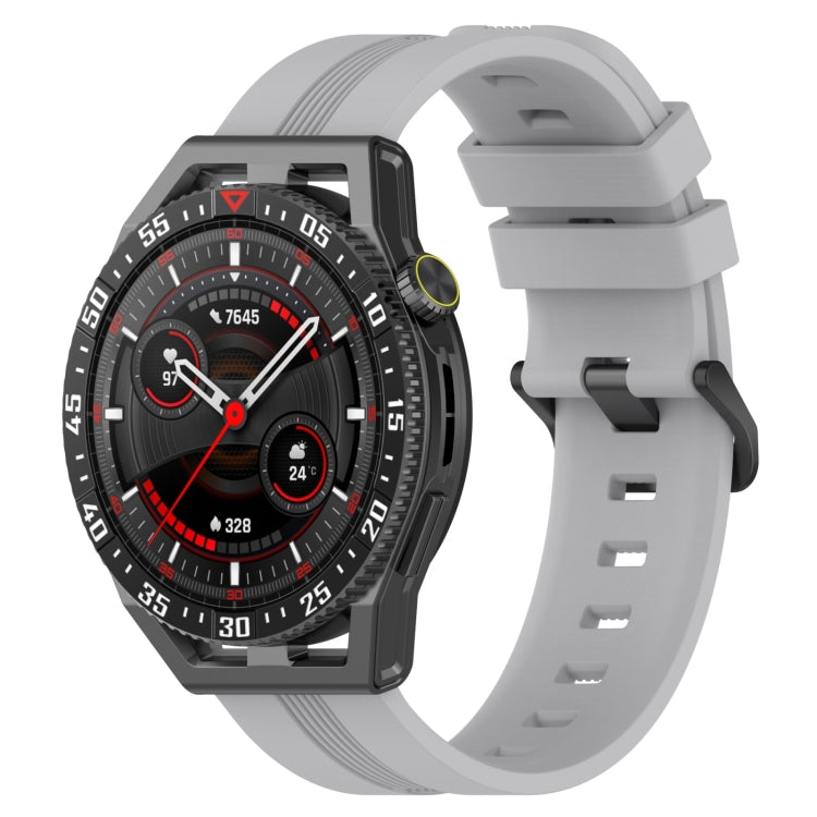 22mm Concave Striped Slicone Watch Band, For Honor Magic Watch 2 46mm, For Honor Watch Dream, For Huawei Watch GT3 SE