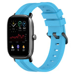 20mm Concave Striped Slicone Watch Band, For Amazfit GTS 4, For Amazfit GTS 3, For Amazfit GTS 2E, For Amazfit GTS 2 Mini