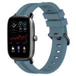 20mm Concave Striped Slicone Watch Band, For Amazfit GTS 4, For Amazfit GTS 3, For Amazfit GTS 2E, For Amazfit GTS 2 Mini