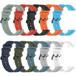 20mm Concave Striped Slicone Watch Band, For Garmin Forerunner 55, For Garmin Venu, For Garmin Venu SQ, For Garmin Garminmove Luxe