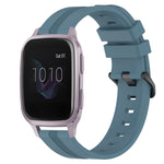 20mm Concave Striped Slicone Watch Band, For Garmin Forerunner 55, For Garmin Venu, For Garmin Venu SQ, For Garmin Garminmove Luxe