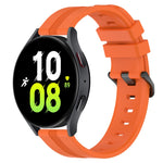 20mm Concave Striped Slicone Watch Band, For Samsung Galaxy Watch5 44mm, For Samsung Galaxy Watch 6 Classic 47mm, For Samsung Galaxy Watch5 40mm, For Samsung Galaxy Watch5 Pro 45mm