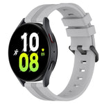 20mm Concave Striped Slicone Watch Band, For Samsung Galaxy Watch5 44mm, For Samsung Galaxy Watch 6 Classic 47mm, For Samsung Galaxy Watch5 40mm, For Samsung Galaxy Watch5 Pro 45mm