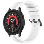 20mm Concave Striped Slicone Watch Band, For Samsung Galaxy Watch5 44mm, For Samsung Galaxy Watch 6 Classic 47mm, For Samsung Galaxy Watch5 40mm, For Samsung Galaxy Watch5 Pro 45mm