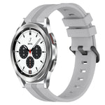 20mm Concave Striped Slicone Watch Band, For Samsung Galaxy Watch4 44mm, For Samsung Galaxy Watch4 40mm, For Samsung  Galaxy Watch 4 Classic 42mm, For Samsung  Galaxy Watch 4 Classic 46mm