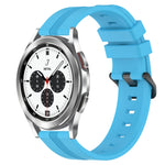 20mm Concave Striped Slicone Watch Band, For Samsung Galaxy Watch4 44mm, For Samsung Galaxy Watch4 40mm, For Samsung  Galaxy Watch 4 Classic 42mm, For Samsung  Galaxy Watch 4 Classic 46mm