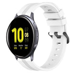 20mm Concave Striped Slicone Watch Band, For Samsung Galaxy Watch Active 2 40mm, For Samsung Galaxy Watch Active 2 44mm, For Samsung Galaxy Watch 42mm, For Samsung Galaxy Watch 6 44mm