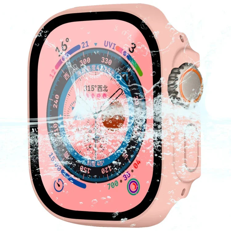สำหรับ Apple Watch Ultra 3 / 2 / 1 49 มม. เคสกรอบ PC กันน้ำ ENKAY Hat-Prince ครอบคลุมเต็มรูปแบบ + กระจกนิรภัย 9H