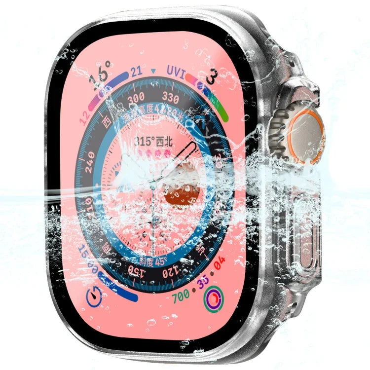 สำหรับ Apple Watch Ultra 3 / 2 / 1 49 มม. เคสกรอบ PC กันน้ำ ENKAY Hat-Prince ครอบคลุมเต็มรูปแบบ + กระจกนิรภัย 9H