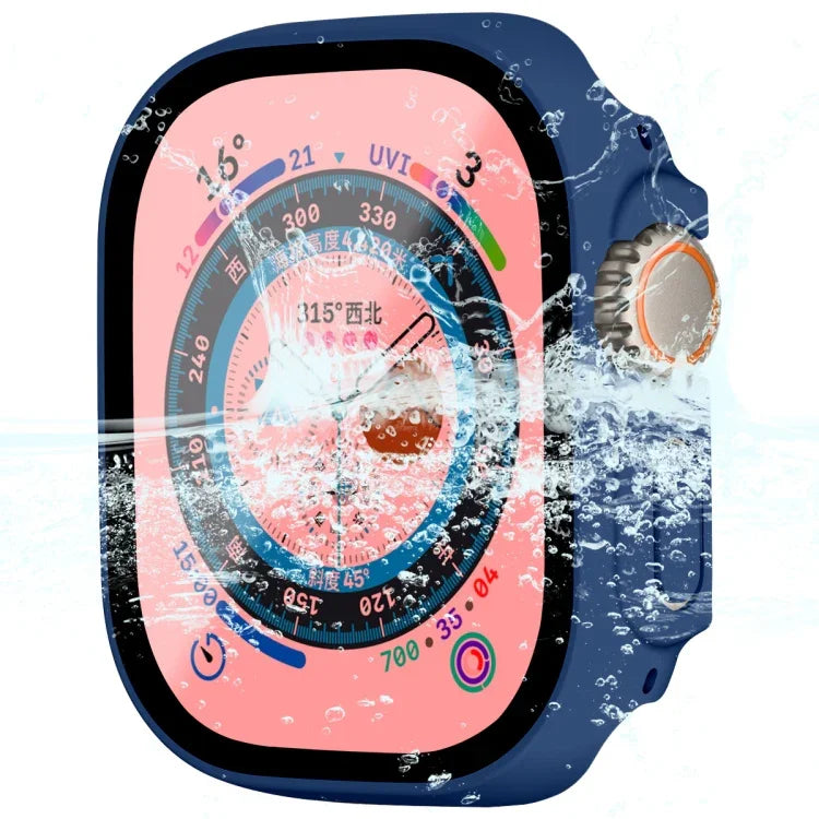 สำหรับ Apple Watch Ultra 3 / 2 / 1 49 มม. เคสกรอบ PC กันน้ำ ENKAY Hat-Prince ครอบคลุมเต็มรูปแบบ + กระจกนิรภัย 9H