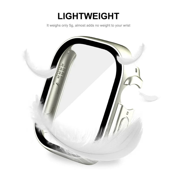 สำหรับ Apple Watch Ultra 3 / 2 / 1 49 มม. เคสกรอบ PC กันน้ำ ENKAY Hat-Prince ครอบคลุมเต็มรูปแบบ + กระจกนิรภัย 9H