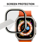 สำหรับ Apple Watch Ultra 3 / 2 / 1 49 มม. เคสกรอบ PC กันน้ำ ENKAY Hat-Prince ครอบคลุมเต็มรูปแบบ + กระจกนิรภัย 9H