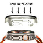 สำหรับ Apple Watch Ultra 3 / 2 / 1 49 มม. เคสกรอบ PC กันน้ำ ENKAY Hat-Prince ครอบคลุมเต็มรูปแบบ + กระจกนิรภัย 9H