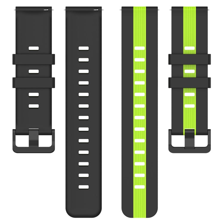 22mm Vertical Two-Color Silicone Watch Band, For Xiaomi MI Watch S2 42mm, For Xiaomi MI Watch S2 46mm