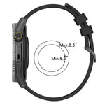 สายรัดนาฬิกาซิลิโคนสองสีแนวตั้งขนาด 22 มม. สำหรับ Samsung Galaxy Watch3 ขนาด 45 มม., สำหรับ Samsung Galaxy Watch ขนาด 46 มม., สำหรับ Samsung Gear S3 Classic, สำหรับ Samsung Gear S3 Frontier
