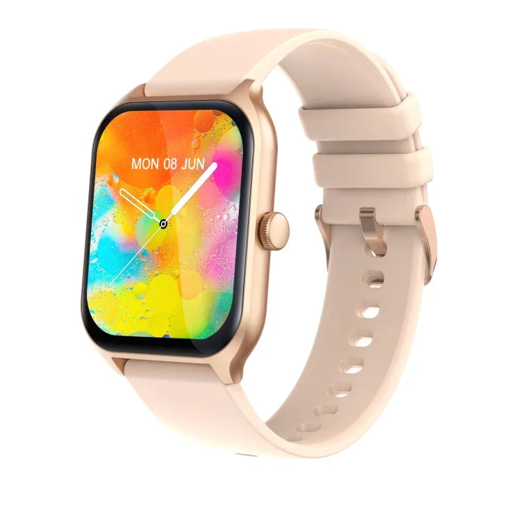 นาฬิกาอัจฉริยะหน้าจอสี P58 1.96 นิ้ว รองรับการตรวจวัดอัตราการเต้นหัวใจ / ความดันโลหิต