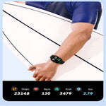 นาฬิกาอัจฉริยะหน้าจอสี P58 1.96 นิ้ว รองรับการตรวจวัดอัตราการเต้นหัวใจ / ความดันโลหิต