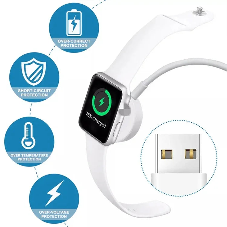 สายชาร์จ USB แบบแม่เหล็กความเร็วสูง 1 เมตร สำหรับ Watch Apple Series Ultra/8/7/6/SE/SE2/5/4/3/2/1, DS-XB011