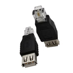 อะแดปเตอร์แปลง JUNSUNMAY USB ตัวเมียเป็นตัวผู้ RJ11 6P2C