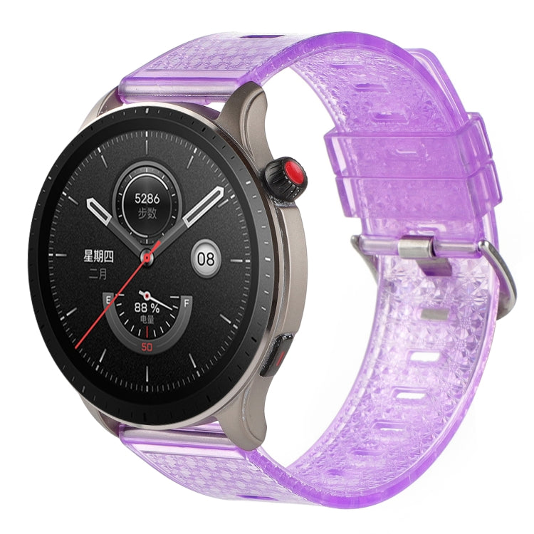 22mm Transparent Shiny Diamond TPU Watch Band, For Huawei Watch3, For Huawei Watch3 Pro, For Huawei Watch GT 2e, For Huawei Watch GT 42mm / 46mm