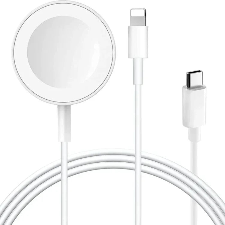 สายชาร์จแม่เหล็ก USB 2 in 1 สำหรับ Apple Watch Series & iPhone ความยาว 1.2 ม., DS-XB015