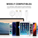 สายชาร์จแม่เหล็ก 3 in 1 Type-C 4 ฟุต/1.2 ม. สำหรับ Apple Watch Series & iPhone, DS-XB019