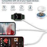 สายชาร์จแม่เหล็ก 3 in 1 Type-C 4 ฟุต/1.2 ม. สำหรับ Apple Watch Series & iPhone, DS-XB019