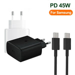 ที่ชาร์จเร็ว M135 45W พอร์ต USB-C / Type-C พร้อมสาย Type-C 5A Type-C to Type-C, ปลั๊ก EU, ปลั๊ก EU + สาย Type-C