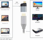 อะแดปเตอร์ USB Type-C เป็น HDMI 4K สำหรับแท็บเล็ต โทรศัพท์ แล็ปท็อป 60HZ 1080P