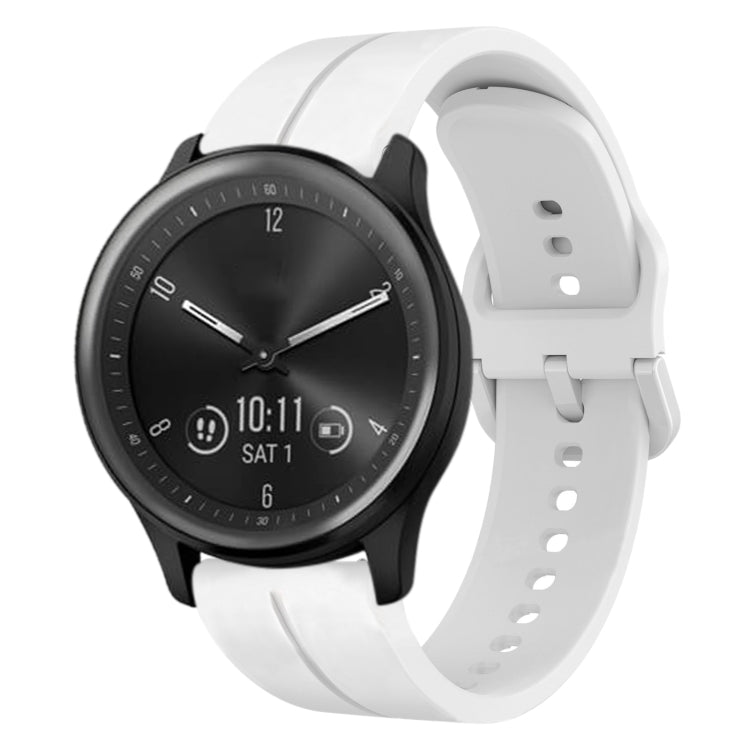 20mm Loop Silicone Watch Band, For Garmin Vivomove Sport, For Garmin Venu 2 Plus, For Garmin Approach S40, For Garmin Forerunner 158