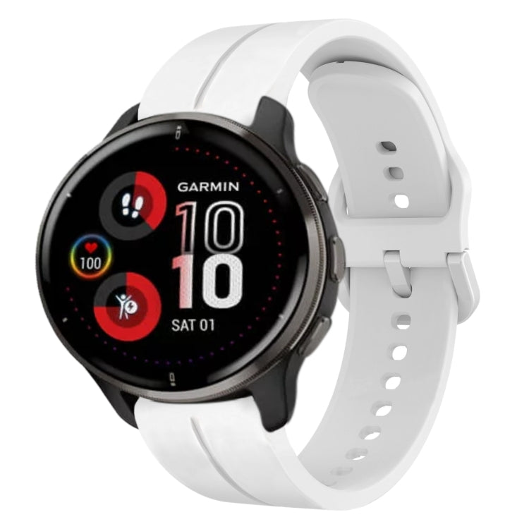 20mm Loop Silicone Watch Band, For Garmin Vivomove Sport, For Garmin Venu 2 Plus, For Garmin Approach S40, For Garmin Forerunner 158