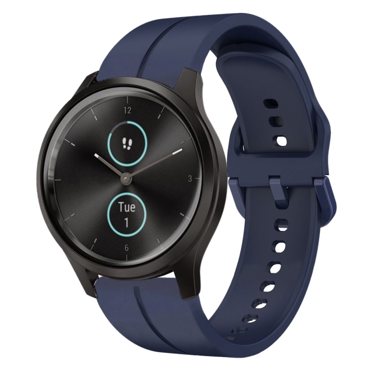 20mm Loop Silicone Watch Band, For Garminmove Style, For Garmin Forerunner 645 Music, For Garmin Forerunner Sq2, For Garmin Forerunner Sq2 Music