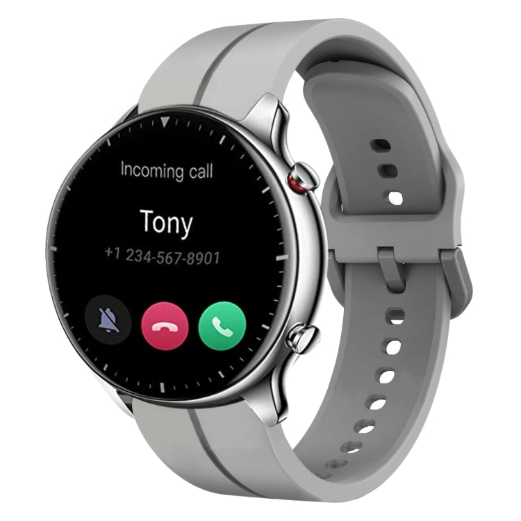 22mm  Loop Silicone Watch Band, For Amazfit GTR 2e, For Amazfit GTR 2, For Amazfit 3, For Amazfit GTR 47mm