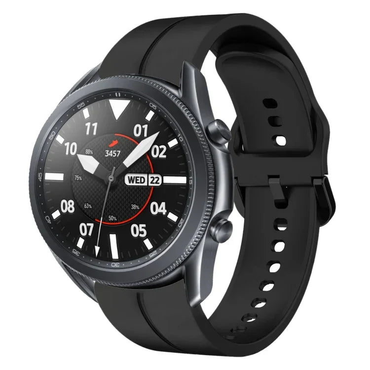22mm Loop Silicone Watch Band, For Samsung Galaxy Watch3 45mm, For Samsung Galaxy Watch 46mm, For Samsung Gear S3 Classic, For Samsung Gear S3 Frontier