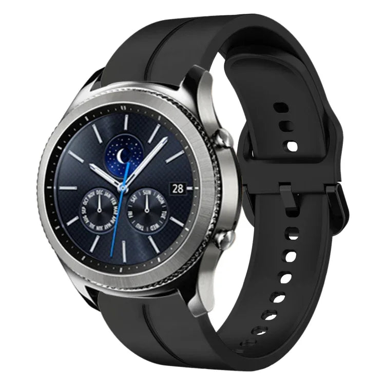 22mm Loop Silicone Watch Band, For Samsung Galaxy Watch3 45mm, For Samsung Galaxy Watch 46mm, For Samsung Gear S3 Classic, For Samsung Gear S3 Frontier