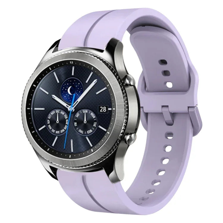 22mm Loop Silicone Watch Band, For Samsung Galaxy Watch3 45mm, For Samsung Galaxy Watch 46mm, For Samsung Gear S3 Classic, For Samsung Gear S3 Frontier